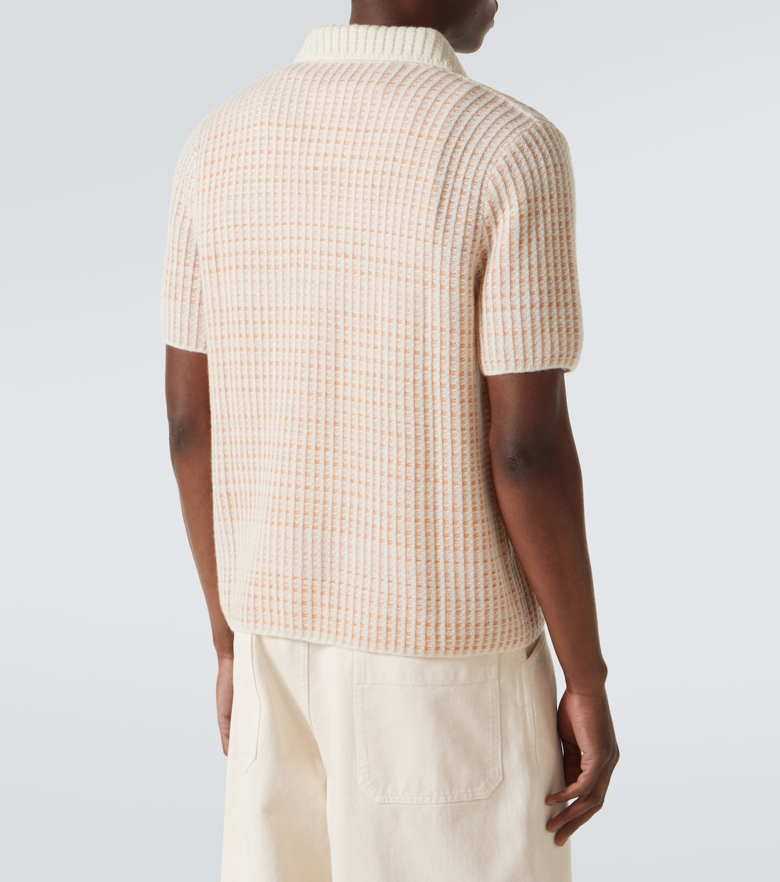 God's True Cashmere - Noble waffle-knit cashmere polo shirt