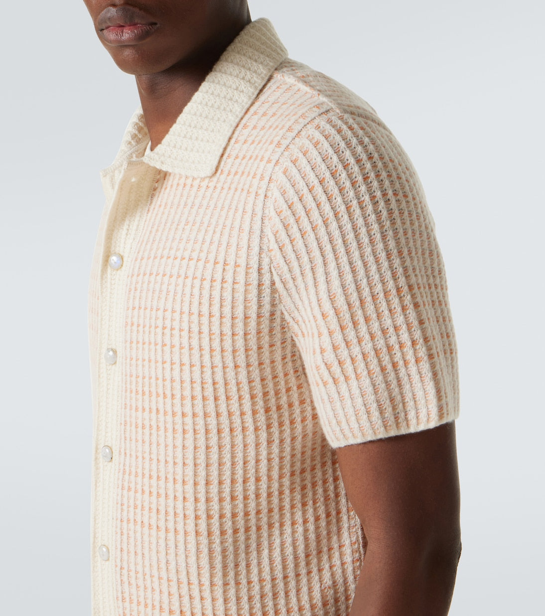 God's True Cashmere - Noble waffle-knit cashmere polo shirt
