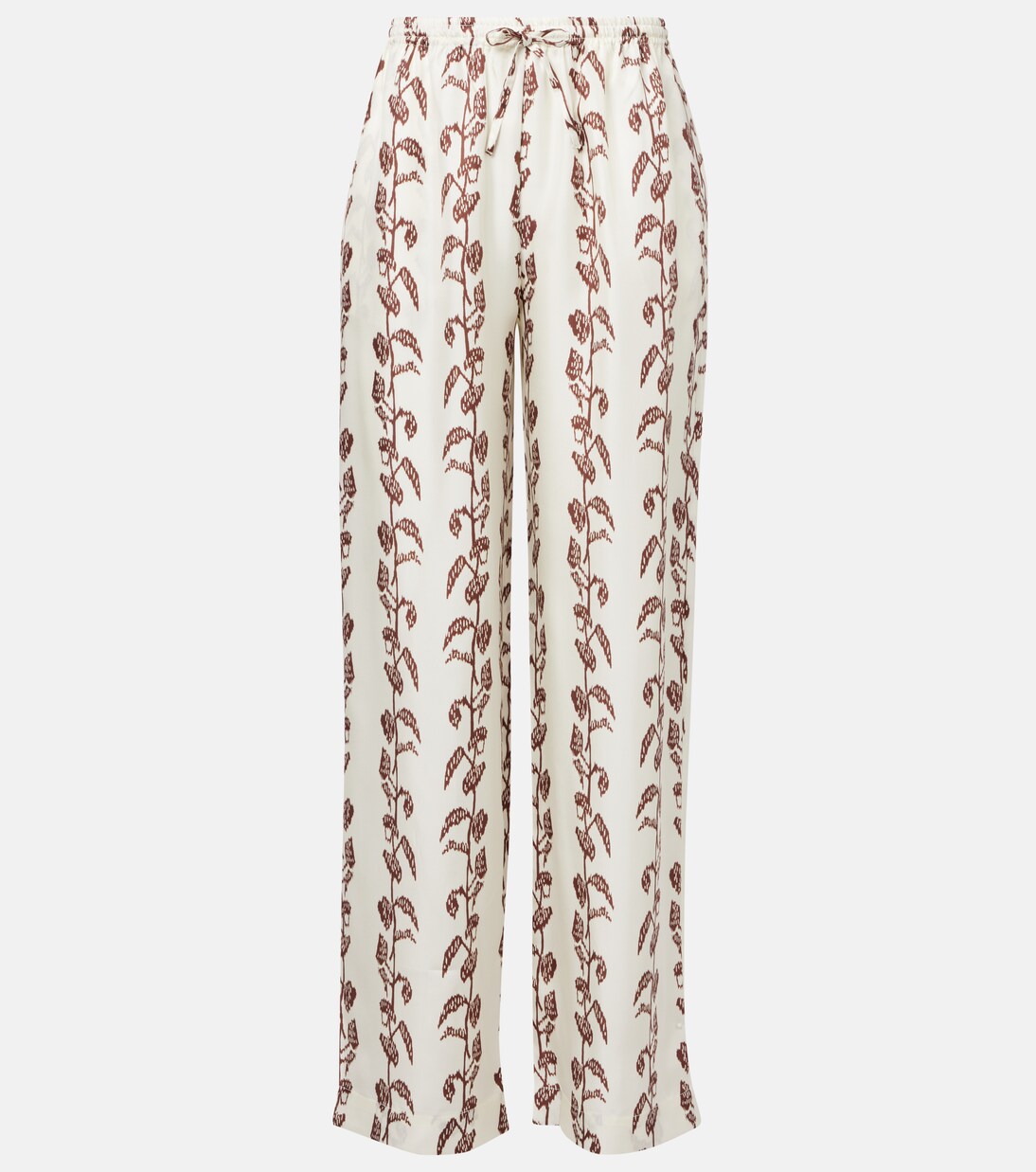 Asceno - Aurelia silk twill wide-leg pants
