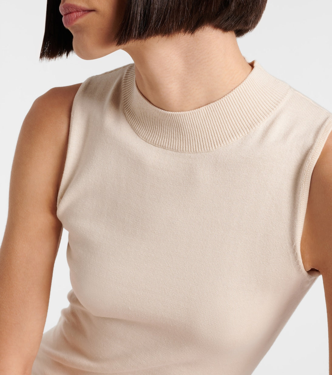 Aya Muse - Knitted silk and cotton minidress