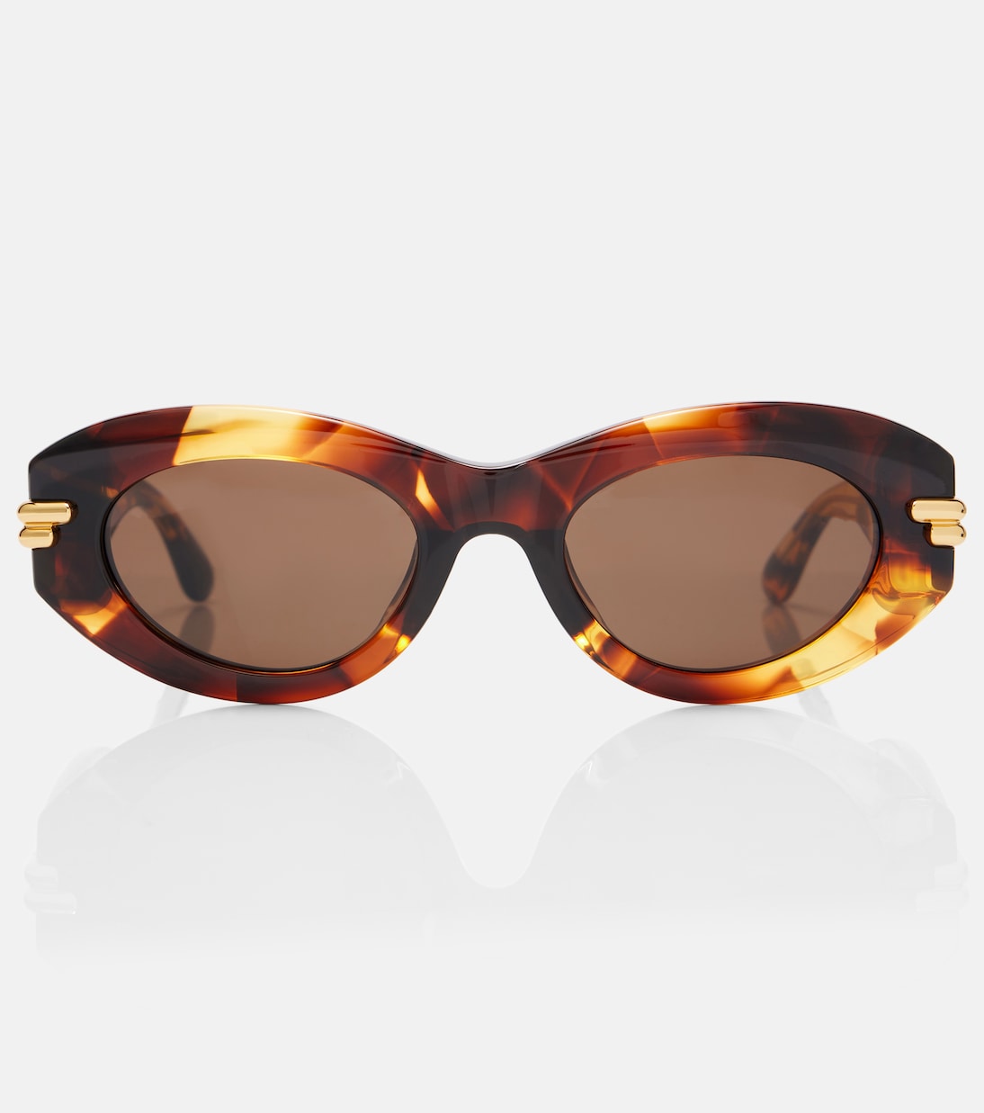 Bottega Veneta - Mitre oval sunglasses