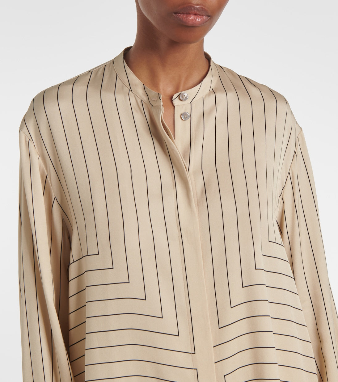 Joseph - Athena striped silk-blend shirt