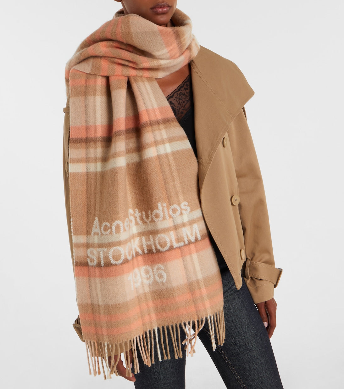 Acne Studios - Venus 1996 jacquard wool scarf