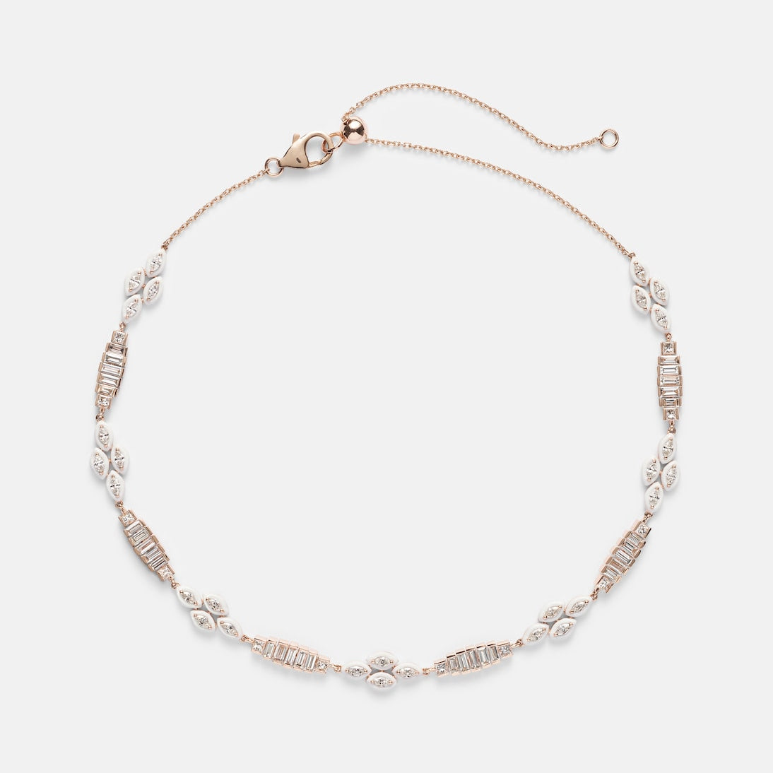 Kamyen - 18kt gold choker with diamonds