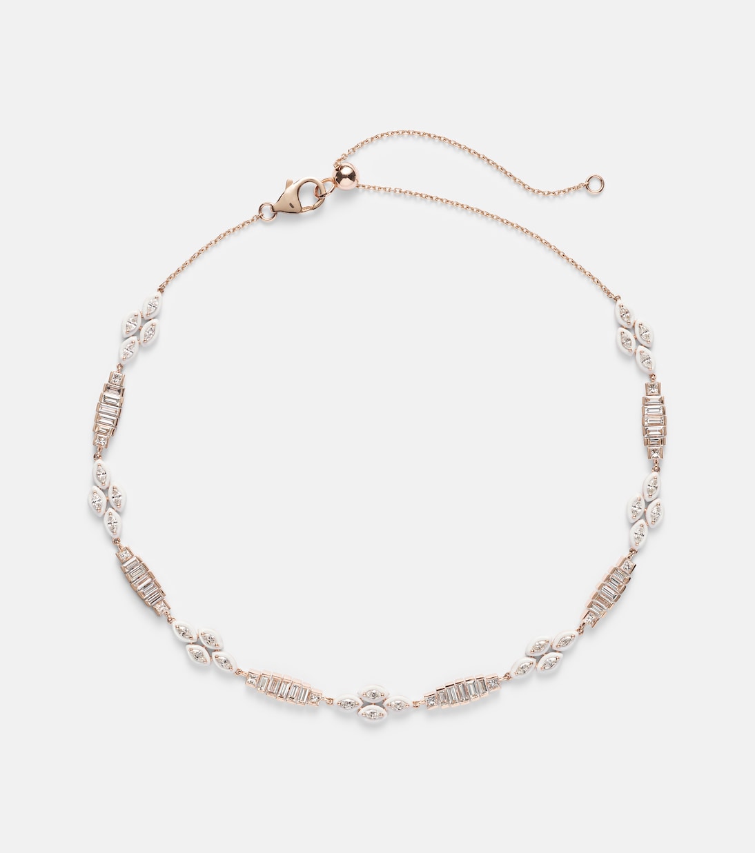 Kamyen - 18kt gold choker with diamonds