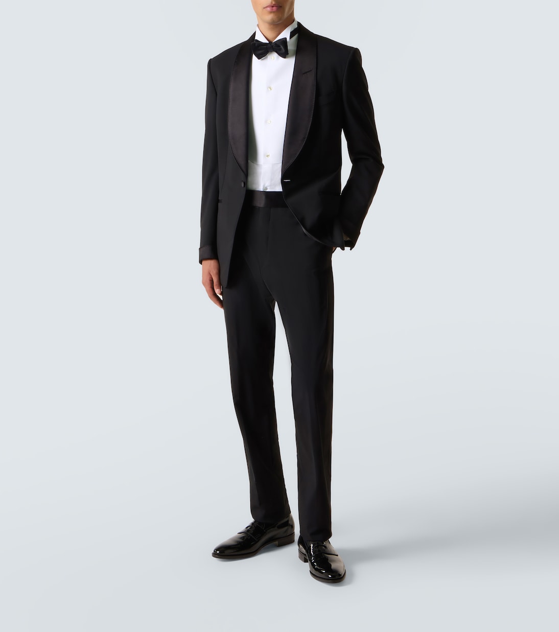 Giorgio Armani - Cotton poplin tuxedo shirt
