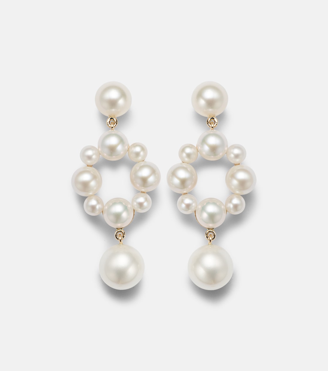 Sophie Bille Brahe - 14kt gold earrings with freshwater pearls