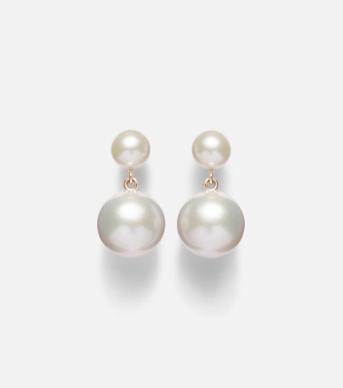 Sophie Bille Brahe - Venus Moon 14kt gold earrings with freshwater pearls