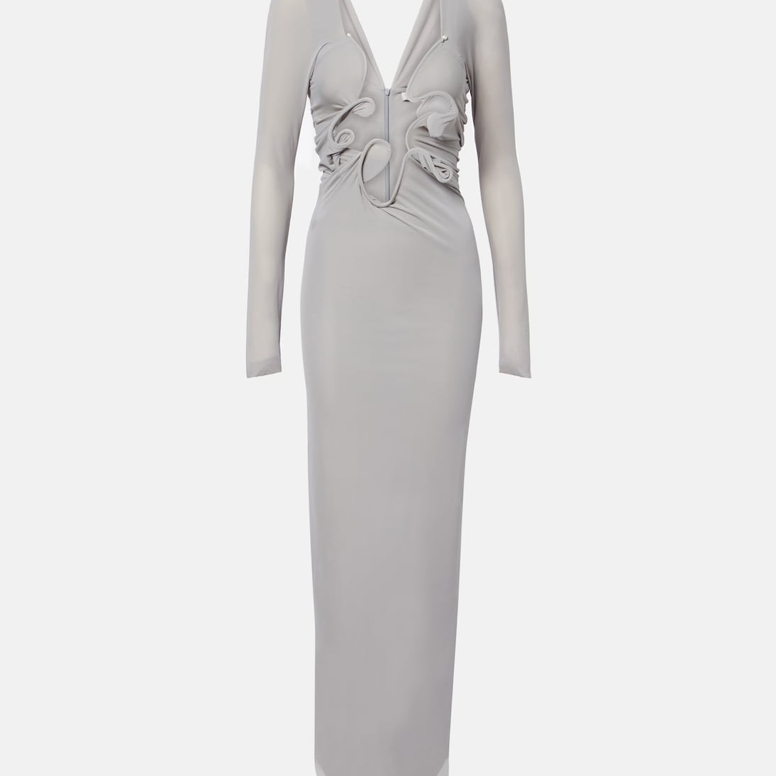 Christopher Esber - Molded Venus cutout mesh maxi dress