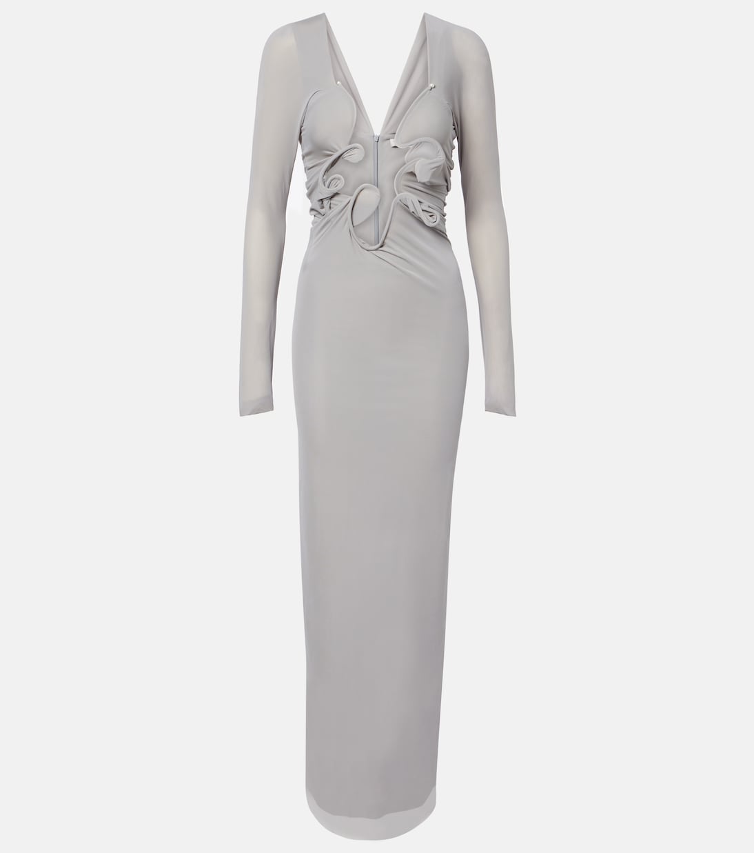 Christopher Esber - Molded Venus cutout mesh maxi dress