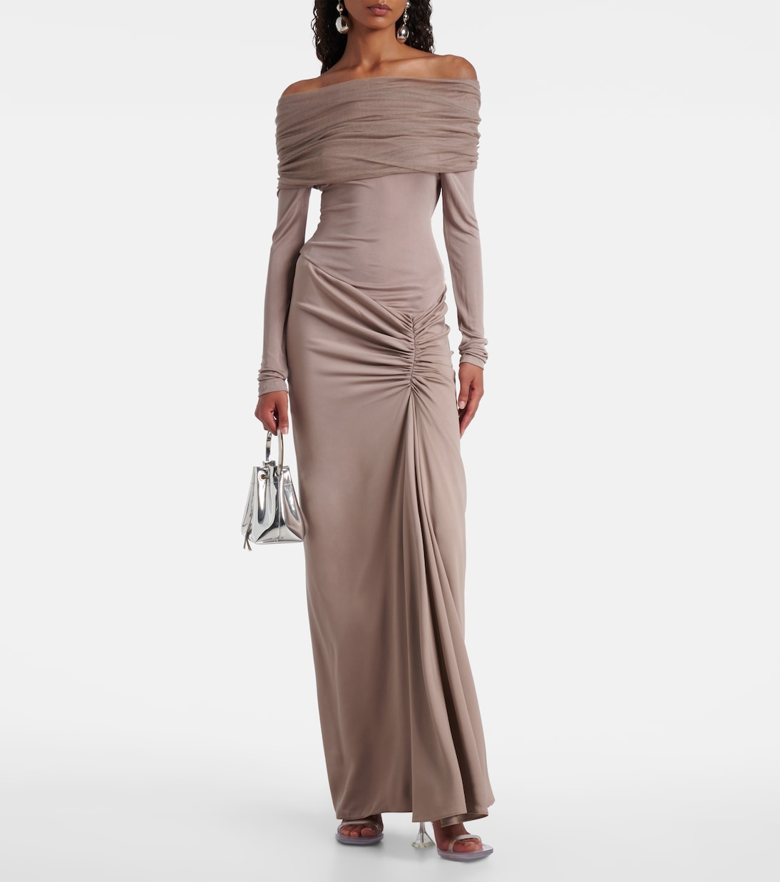 Christopher Esber - Sonora off-shoulder jersey gown