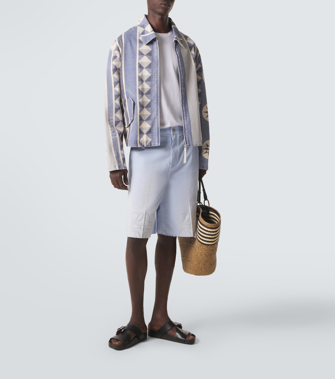 Loewe - Paula's Ibiza Anagram cotton twill Bermuda shorts