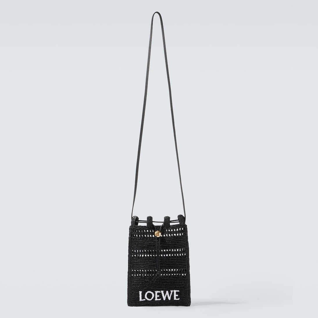 Loewe - Paula's Ibiza logo raffia crossbody bag