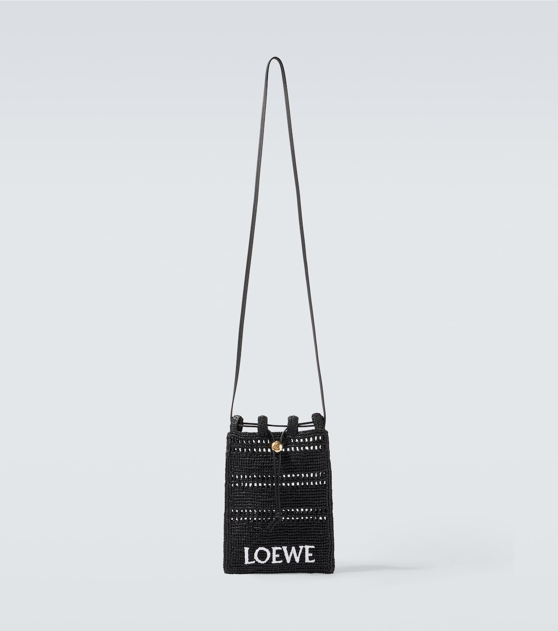 Loewe - Paula's Ibiza logo raffia crossbody bag