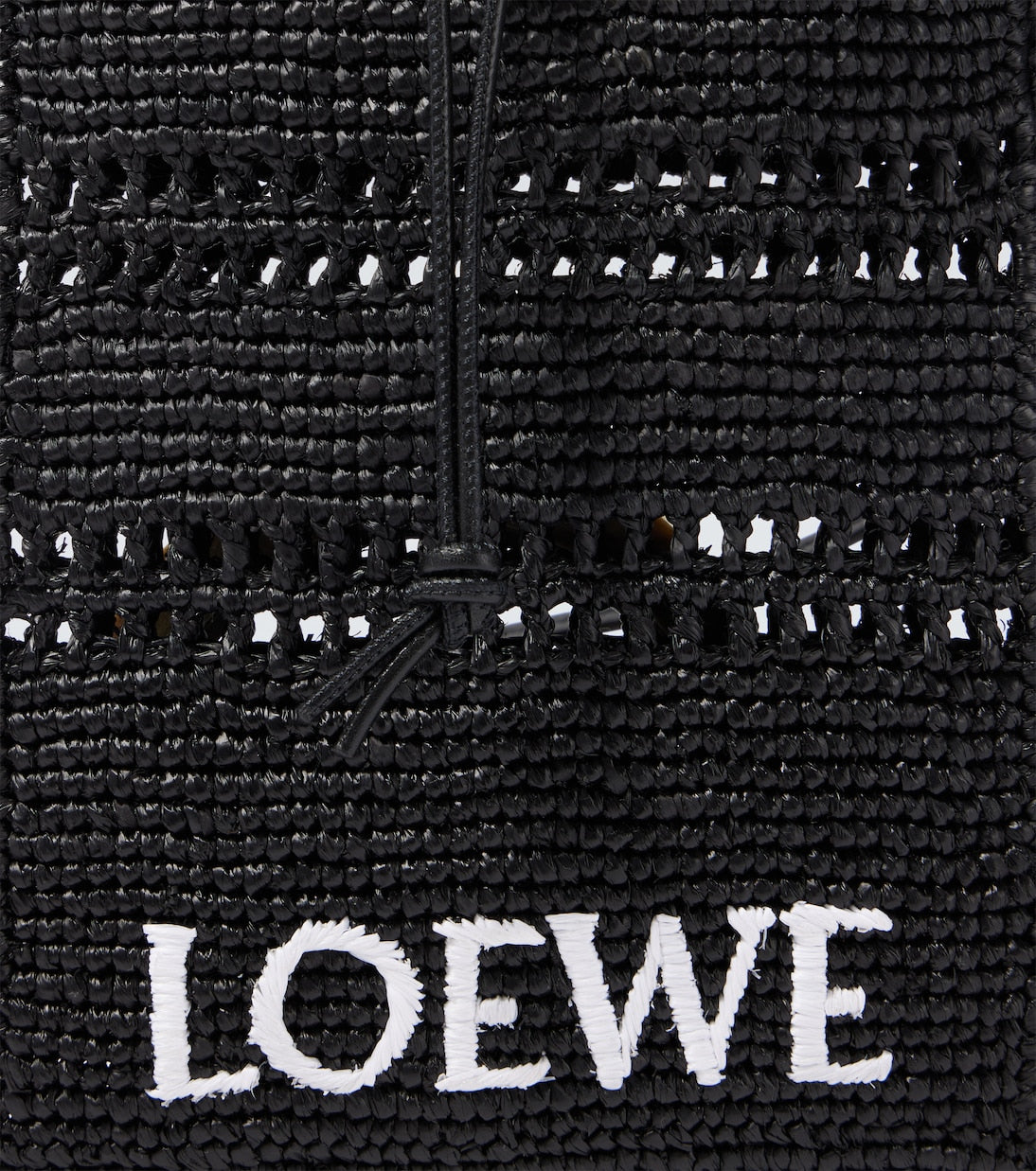 Loewe - Paula's Ibiza logo raffia crossbody bag