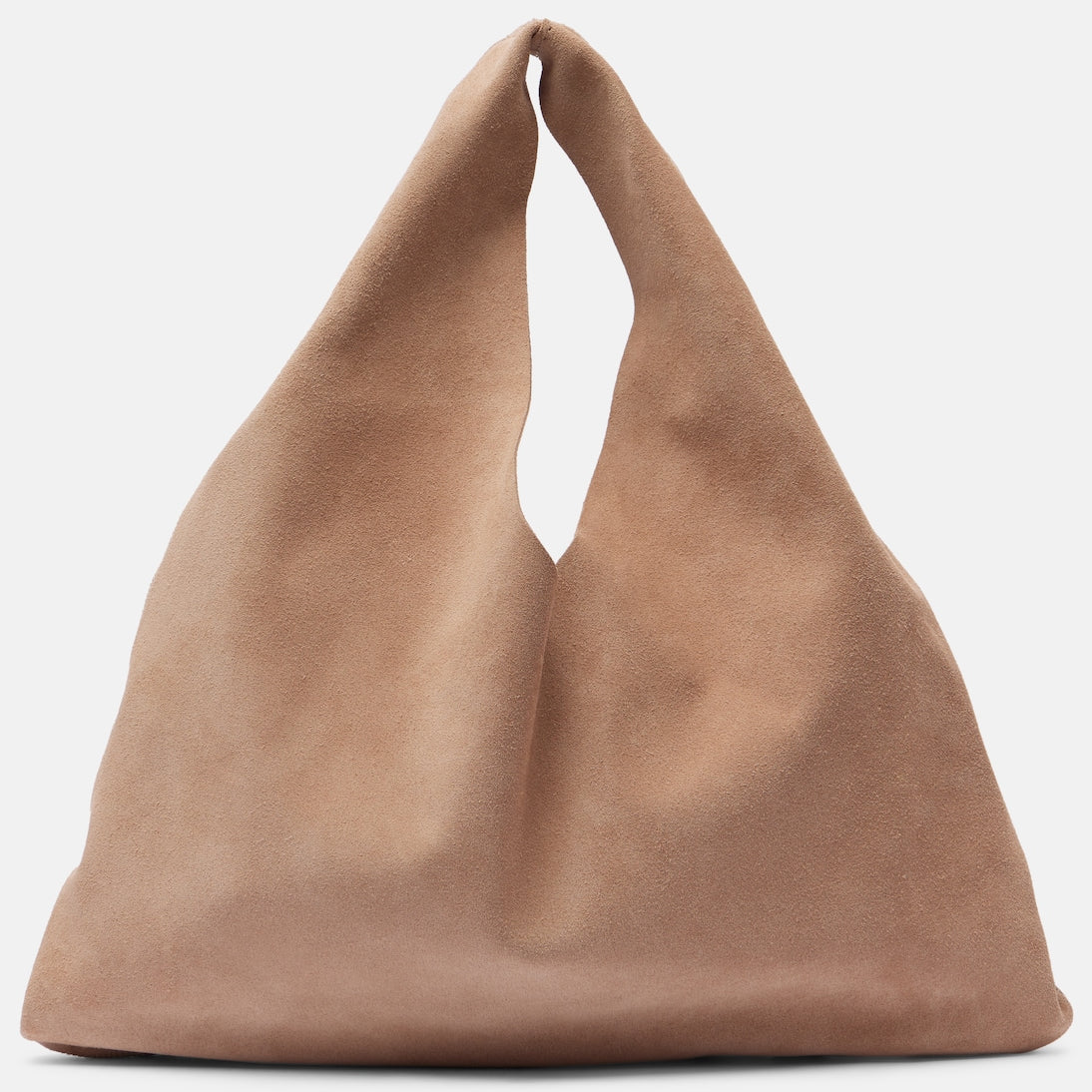 The Row - Bindle Small suede top-handle bag