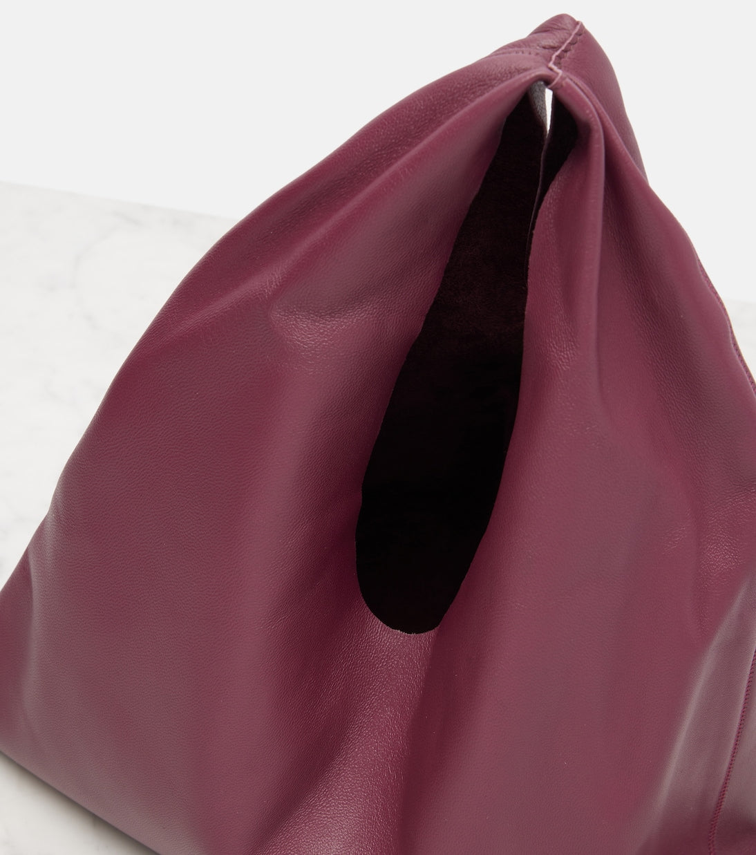 The Row - Bindle Small leather top-handle bag