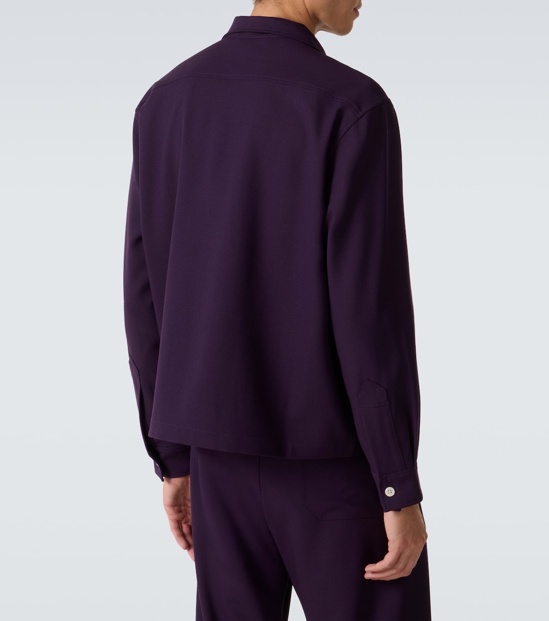 Bode - Astor embroidered wool shirt
