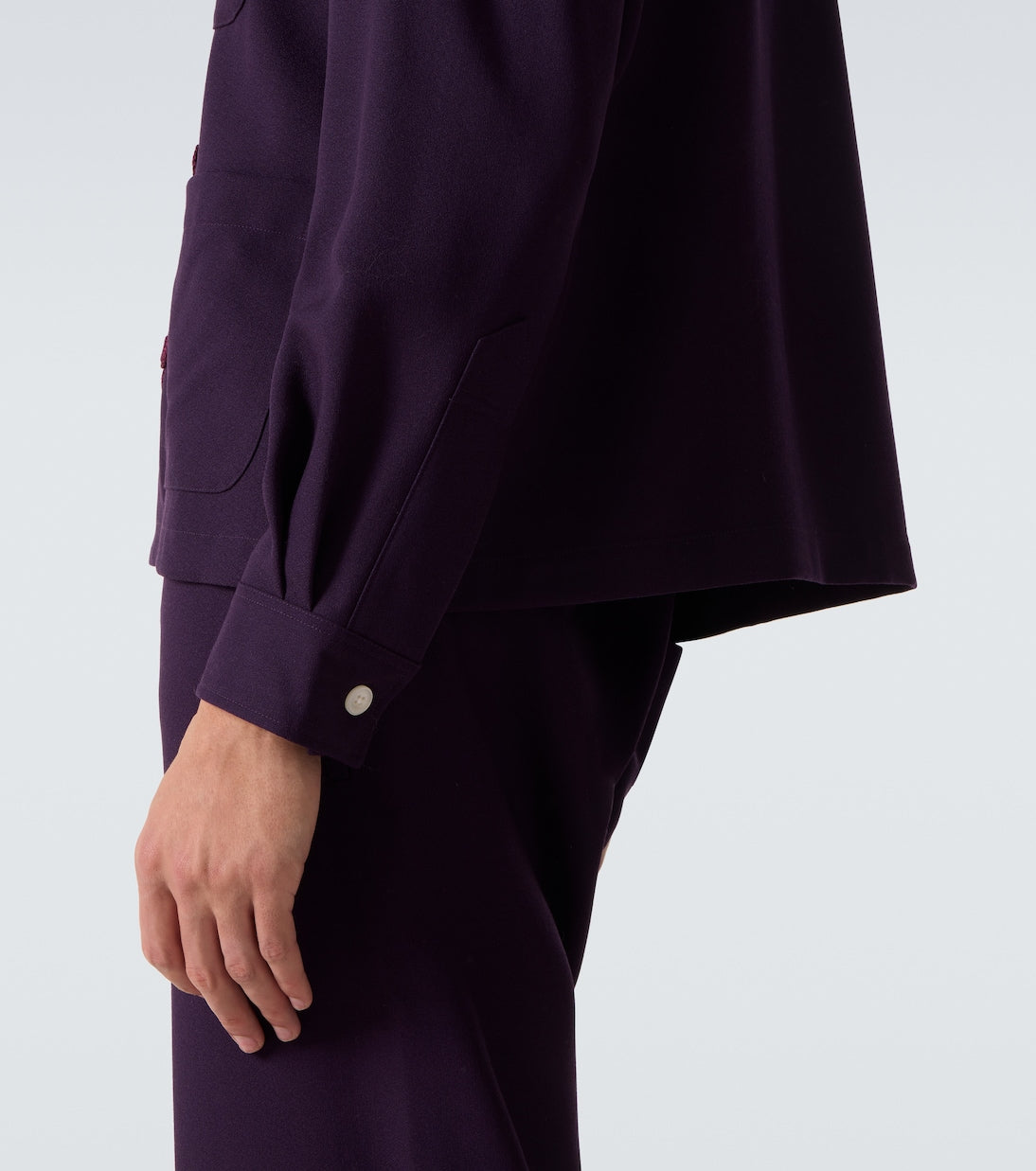Bode - Astor embroidered wool shirt