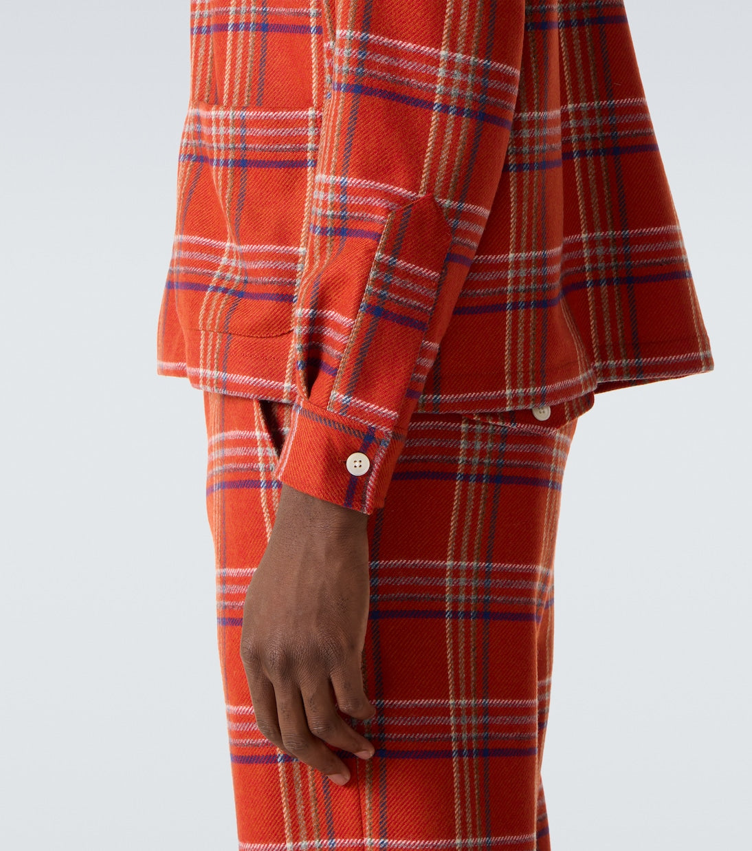 Bode - Gable plaid wool flannel overshirt