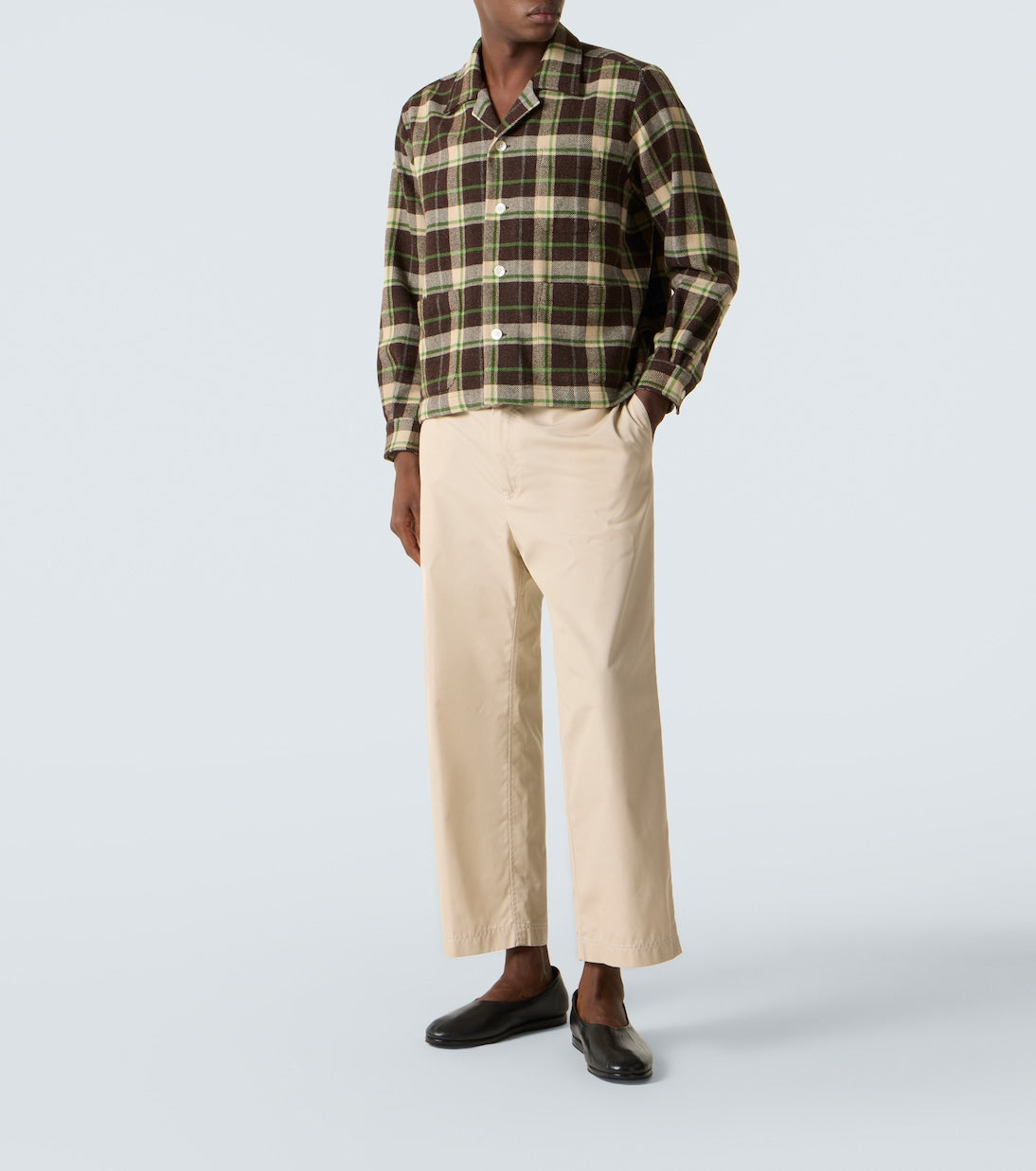 Bode - Woodcrest plaid wool flannel overshirt