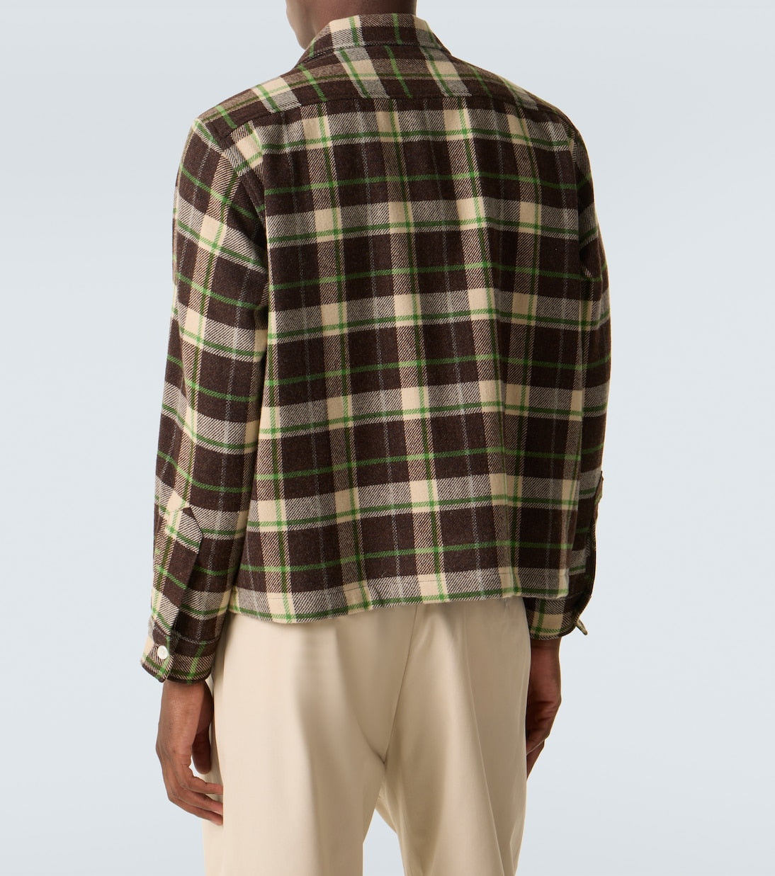 Bode - Woodcrest plaid wool flannel overshirt
