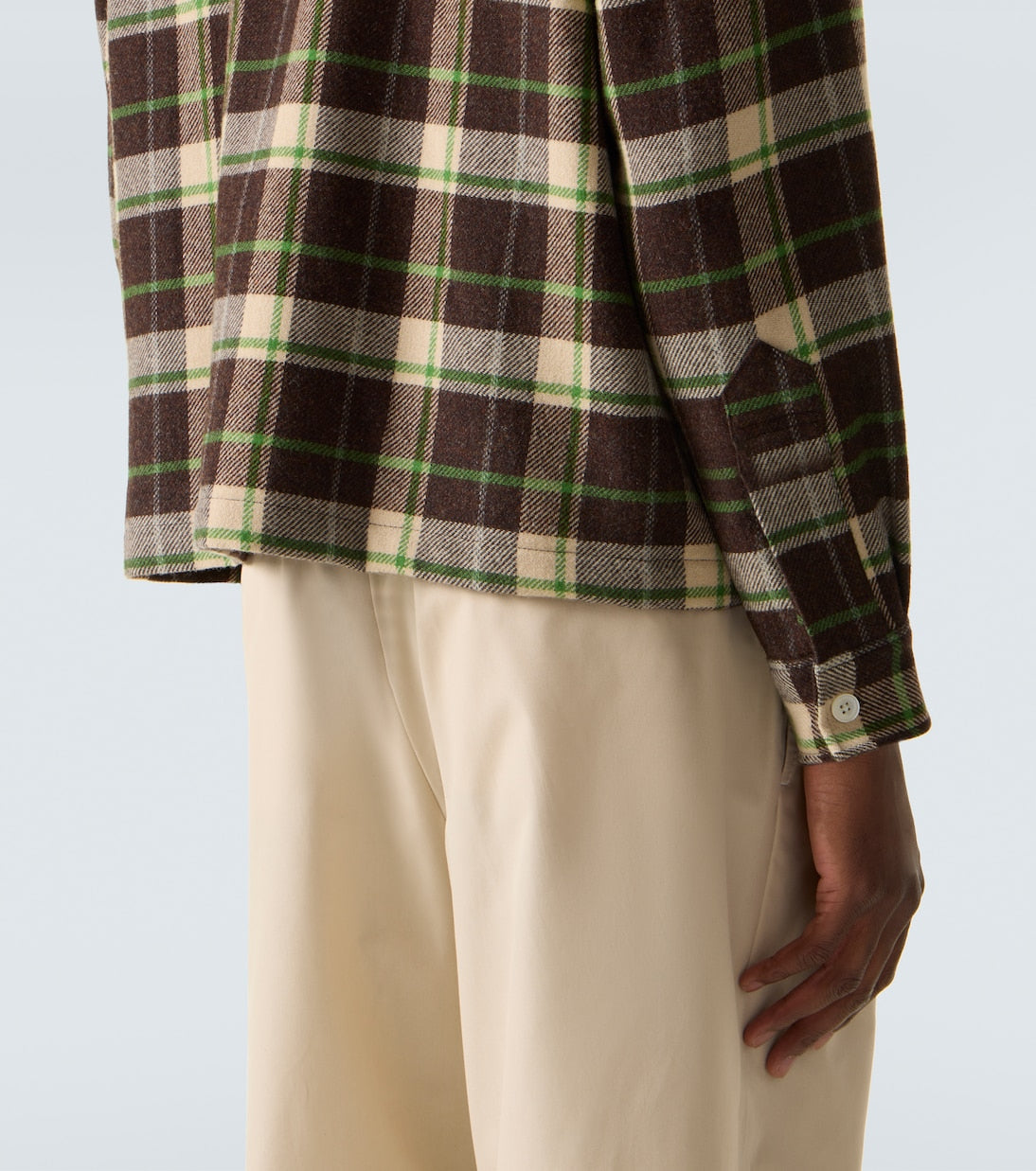 Bode - Woodcrest plaid wool flannel overshirt