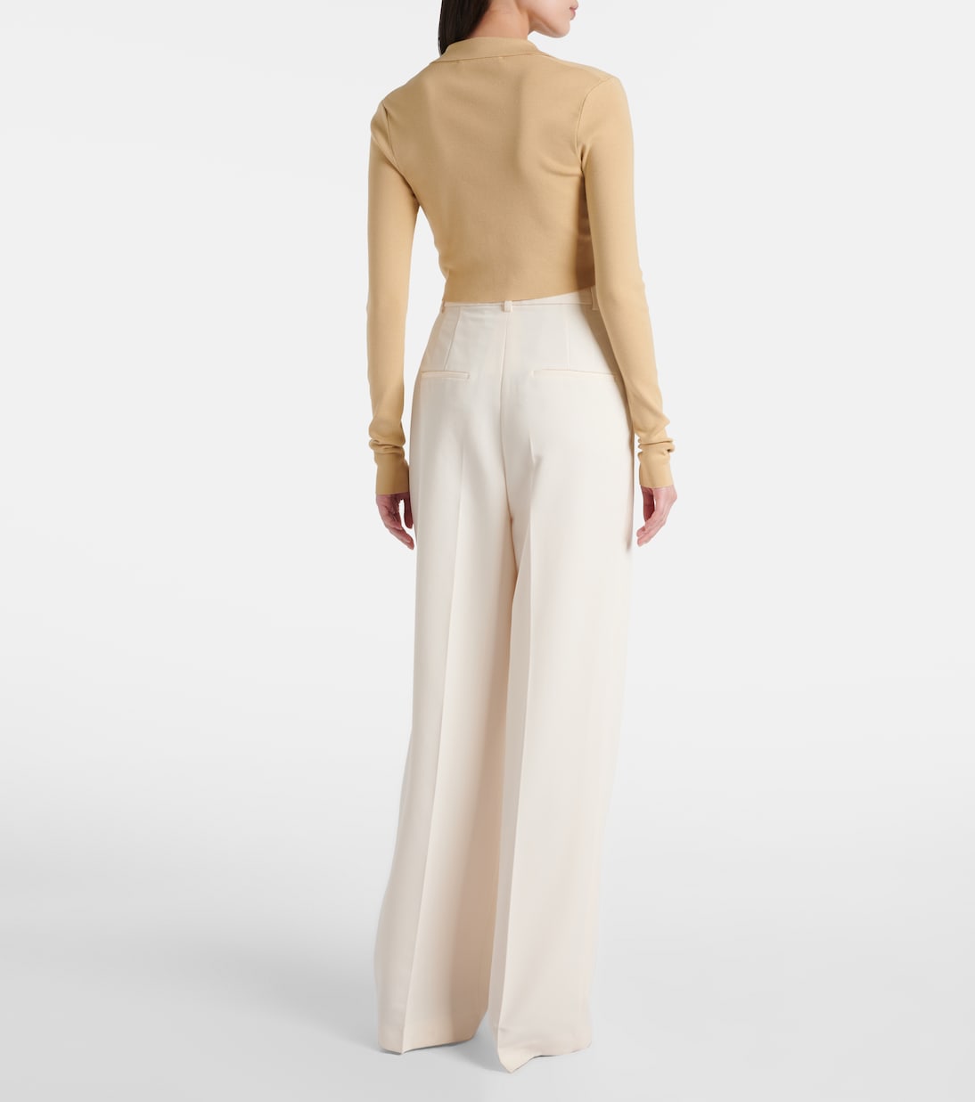 The Frankie Shop - Giselle cropped polo sweater