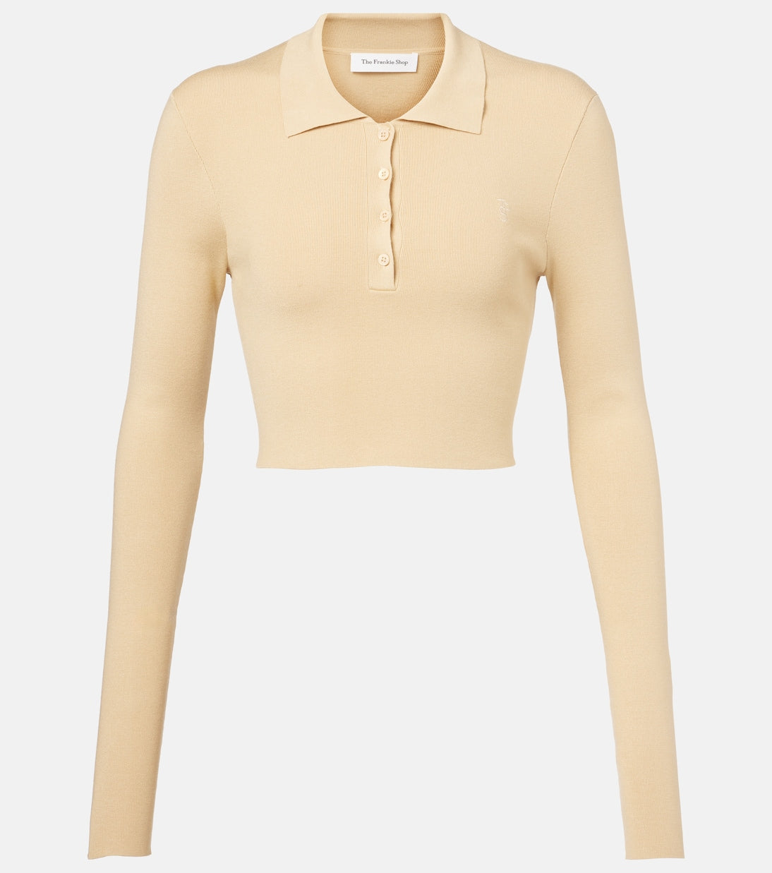 The Frankie Shop - Giselle cropped polo sweater