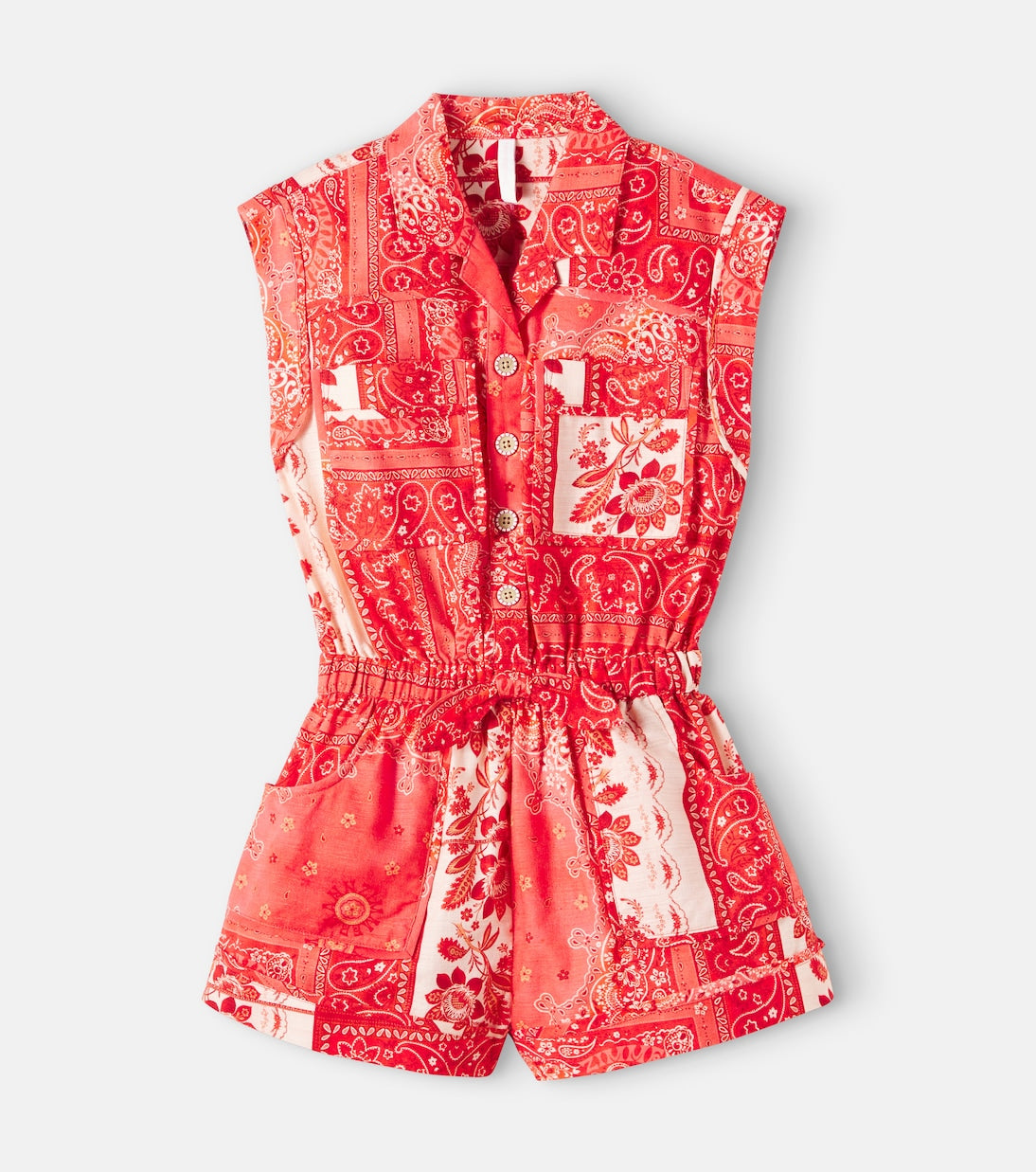 Zimmermann Kids - Tutina paisley cotton playsuit