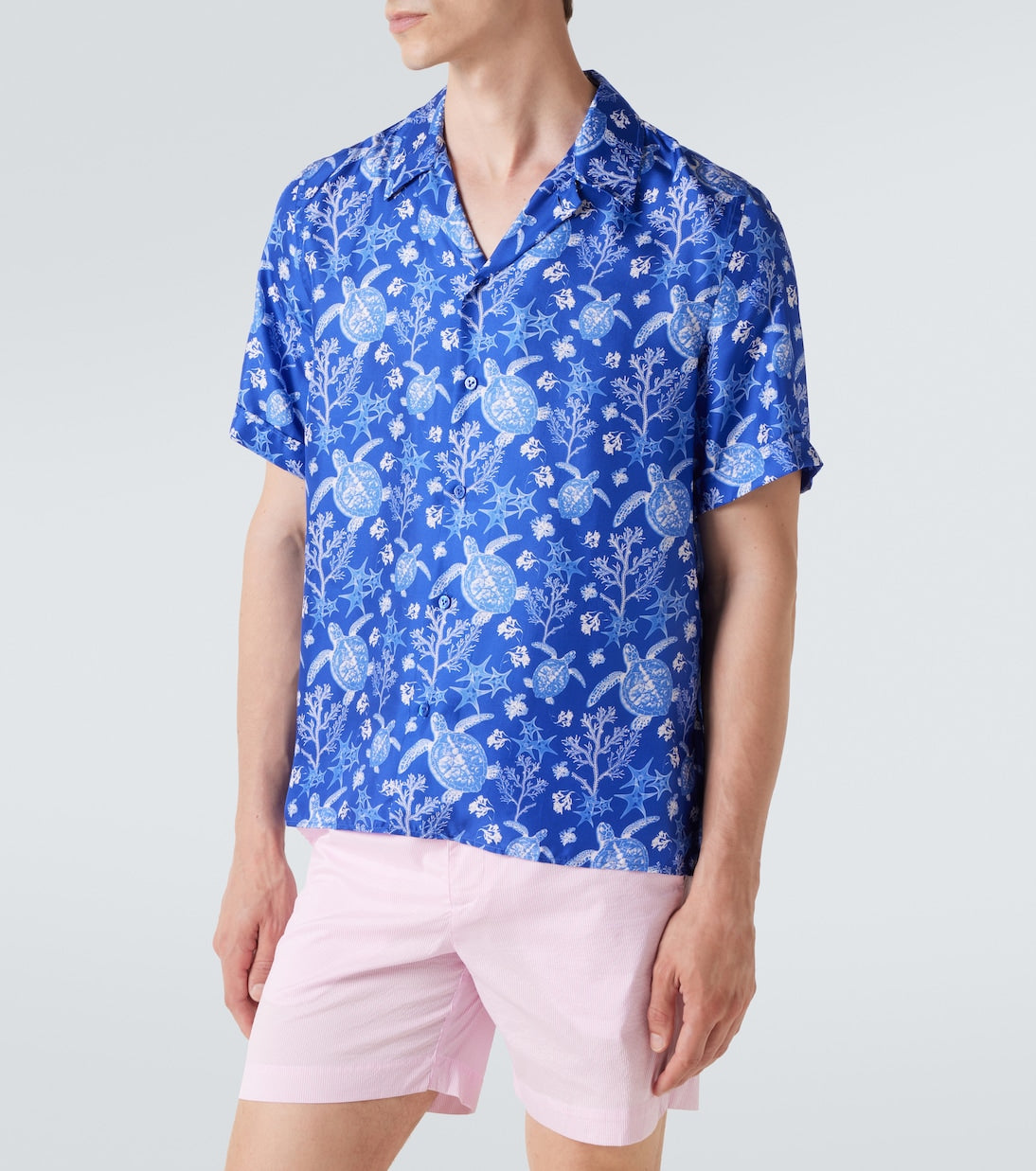 Vilebrequin - Charli printed silk bowling shirt