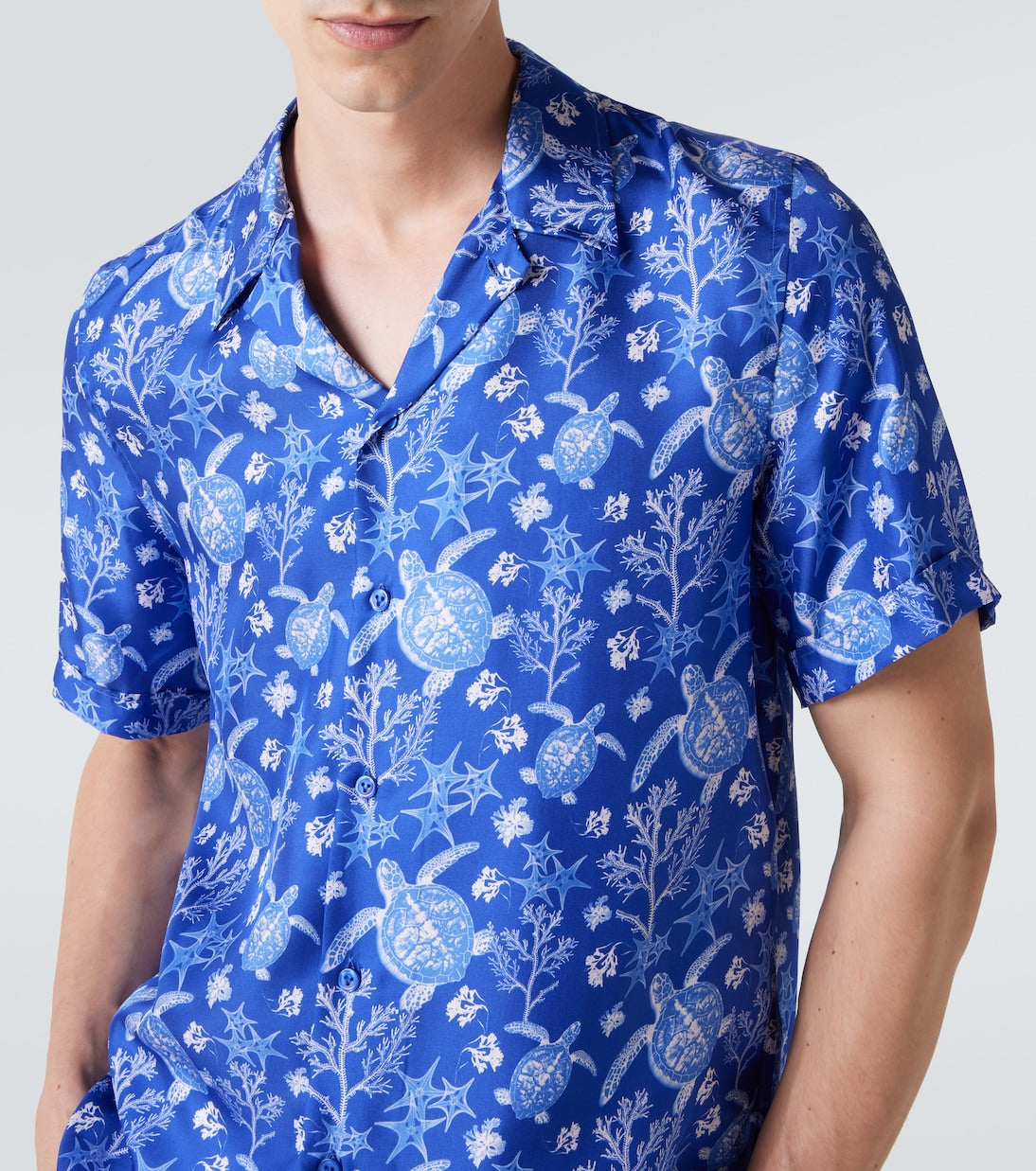 Vilebrequin - Charli printed silk bowling shirt