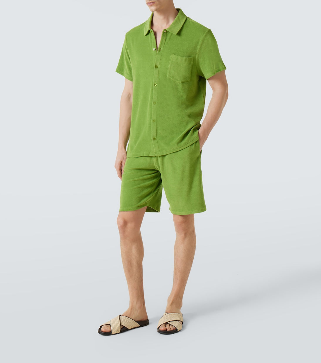 Vilebrequin - Cotton-blend terry bowling shirt