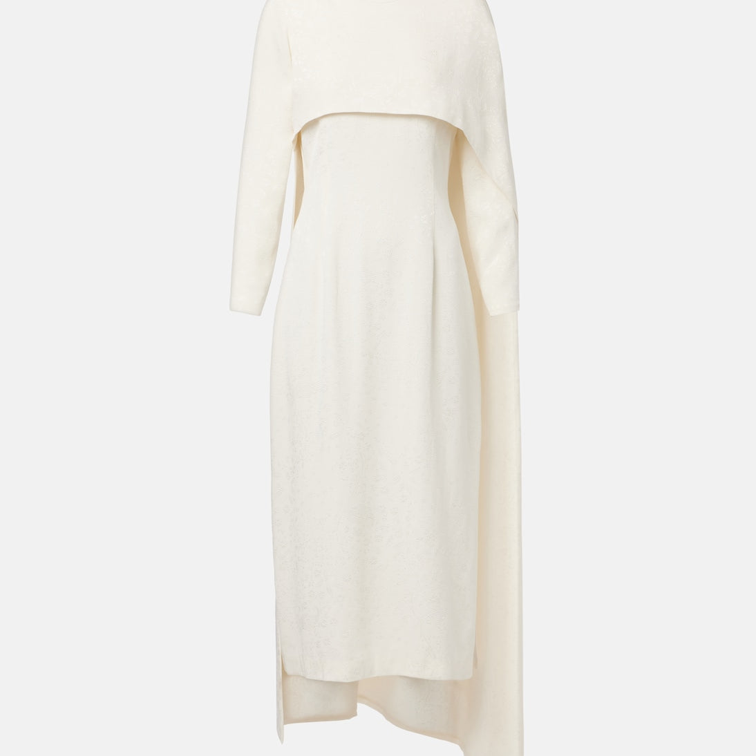 Markarian - Felice caped jacquard midi dress