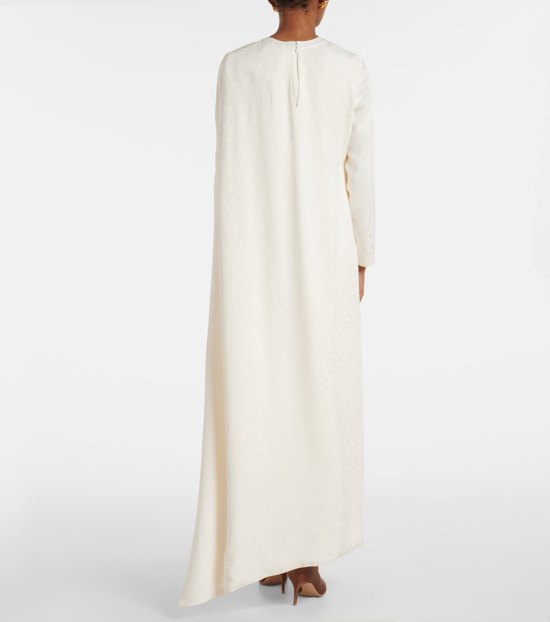 Markarian - Felice caped jacquard midi dress