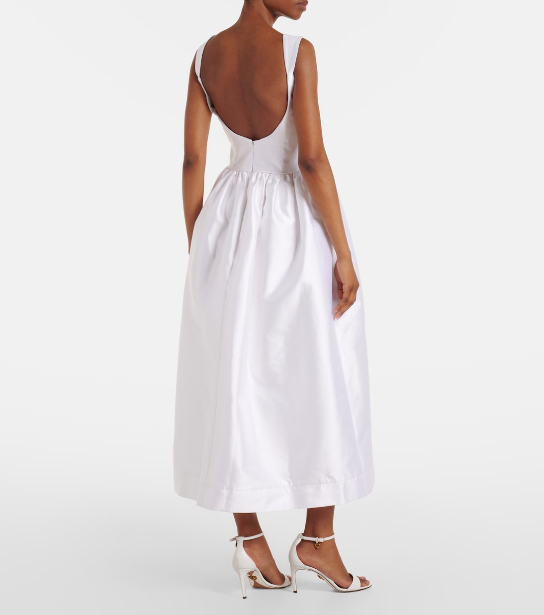 Markarian - Apple cotton and silk midi dress