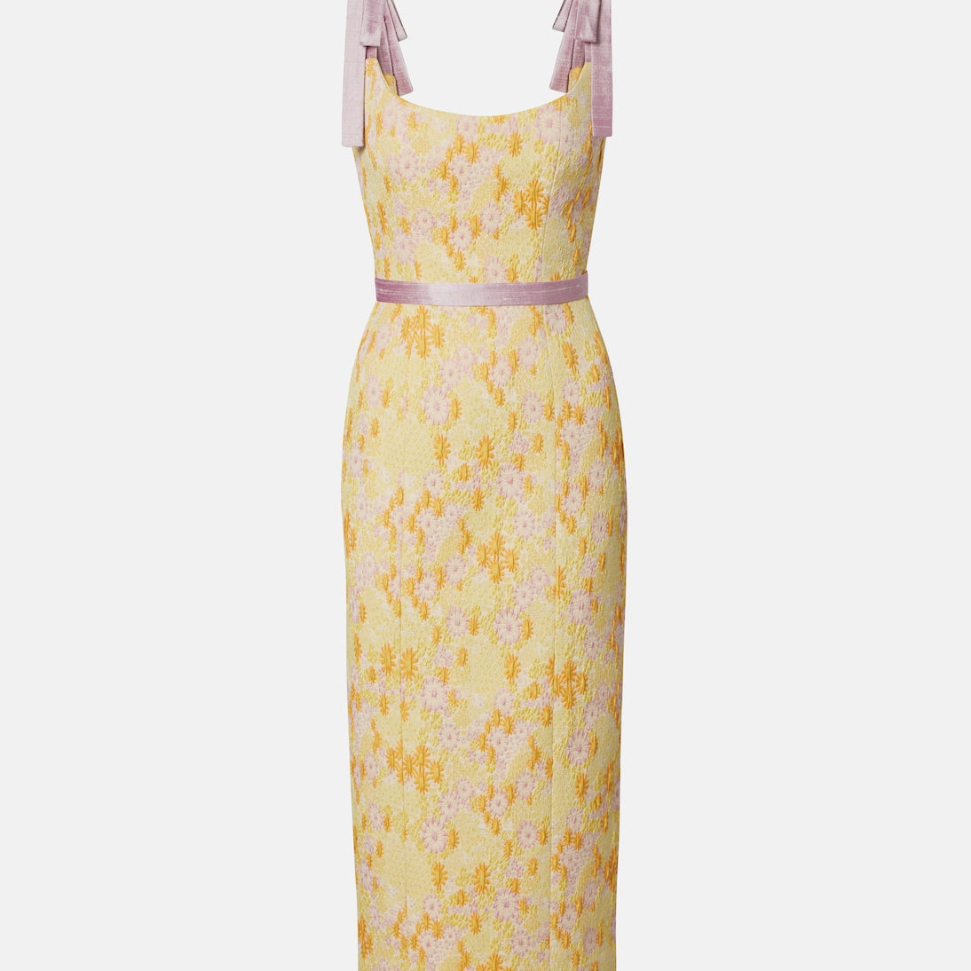 Markarian - Acacia embroidered brocade corset dress