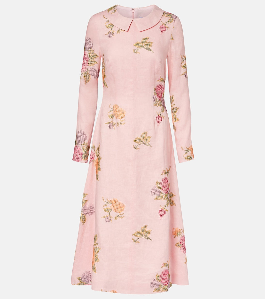 Markarian - Floral linen midi dress