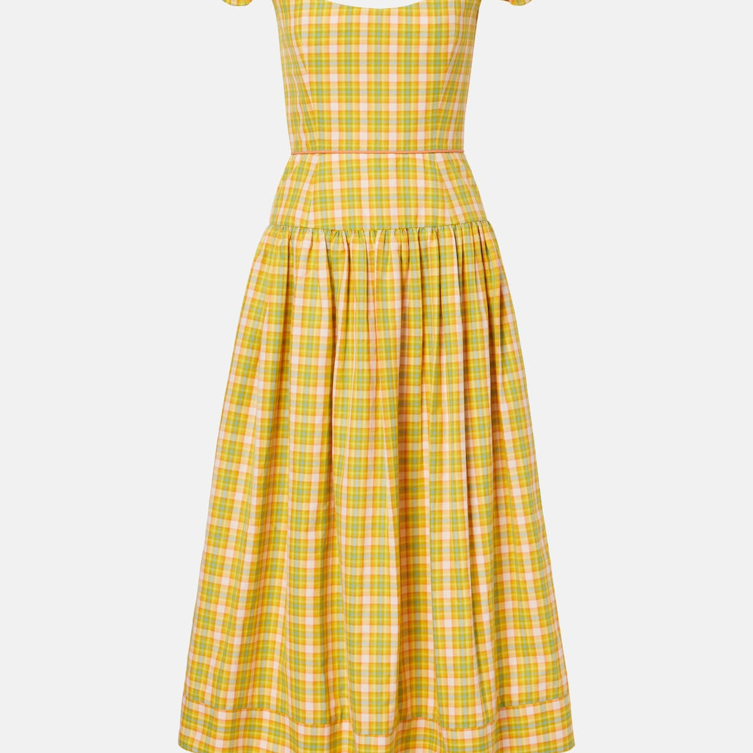 Markarian - Giorgia checked cotton midi dress