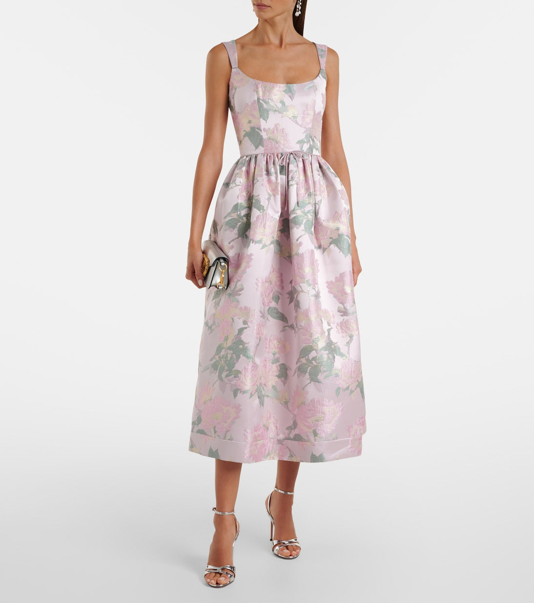 Markarian - Apple floral brocade corset dress