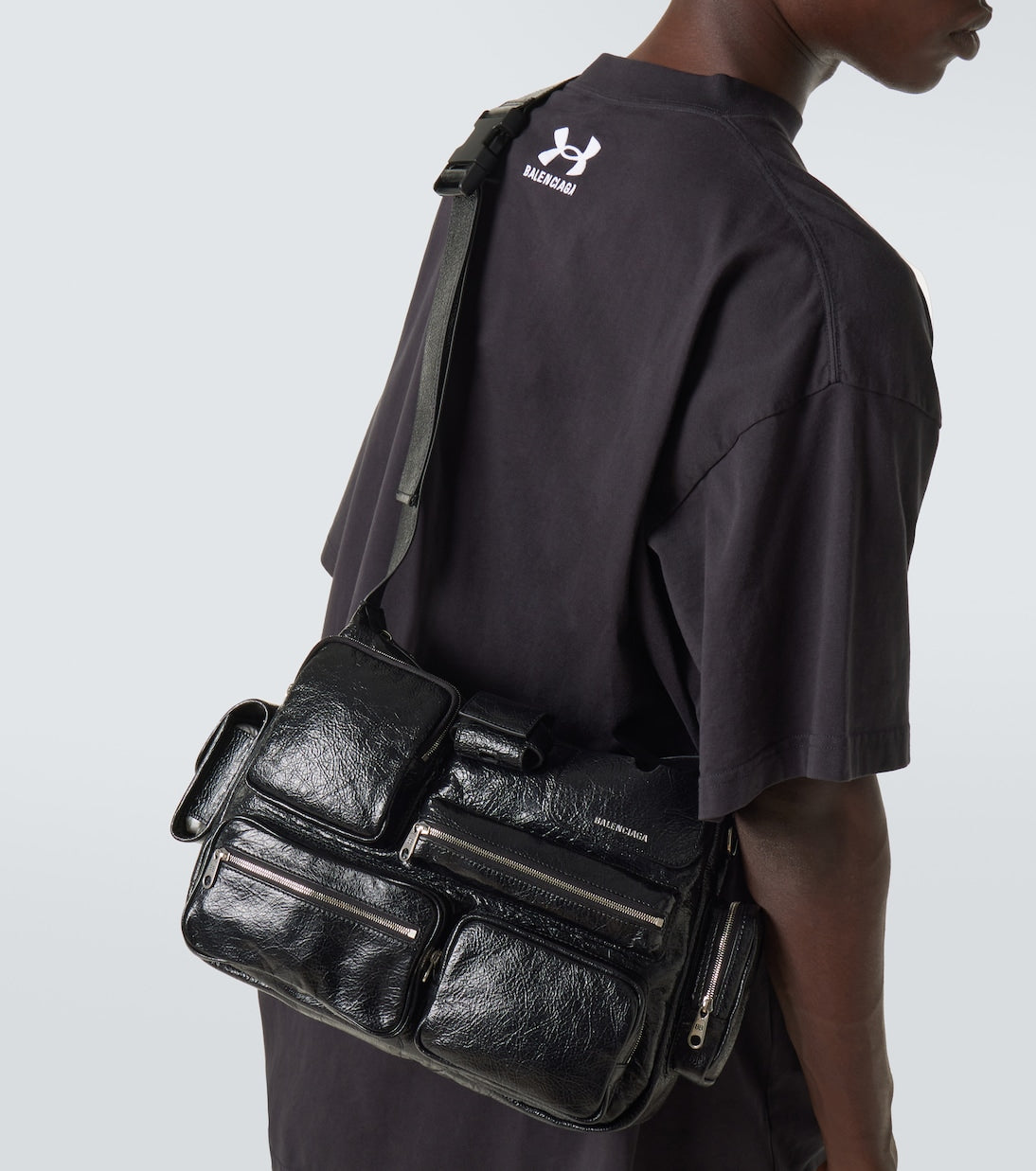 Balenciaga - Superbusy leather messenger bag
