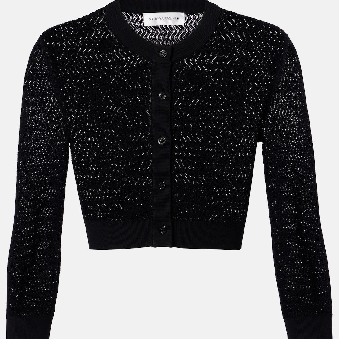 Victoria Beckham - Pointelle cropped cardigan