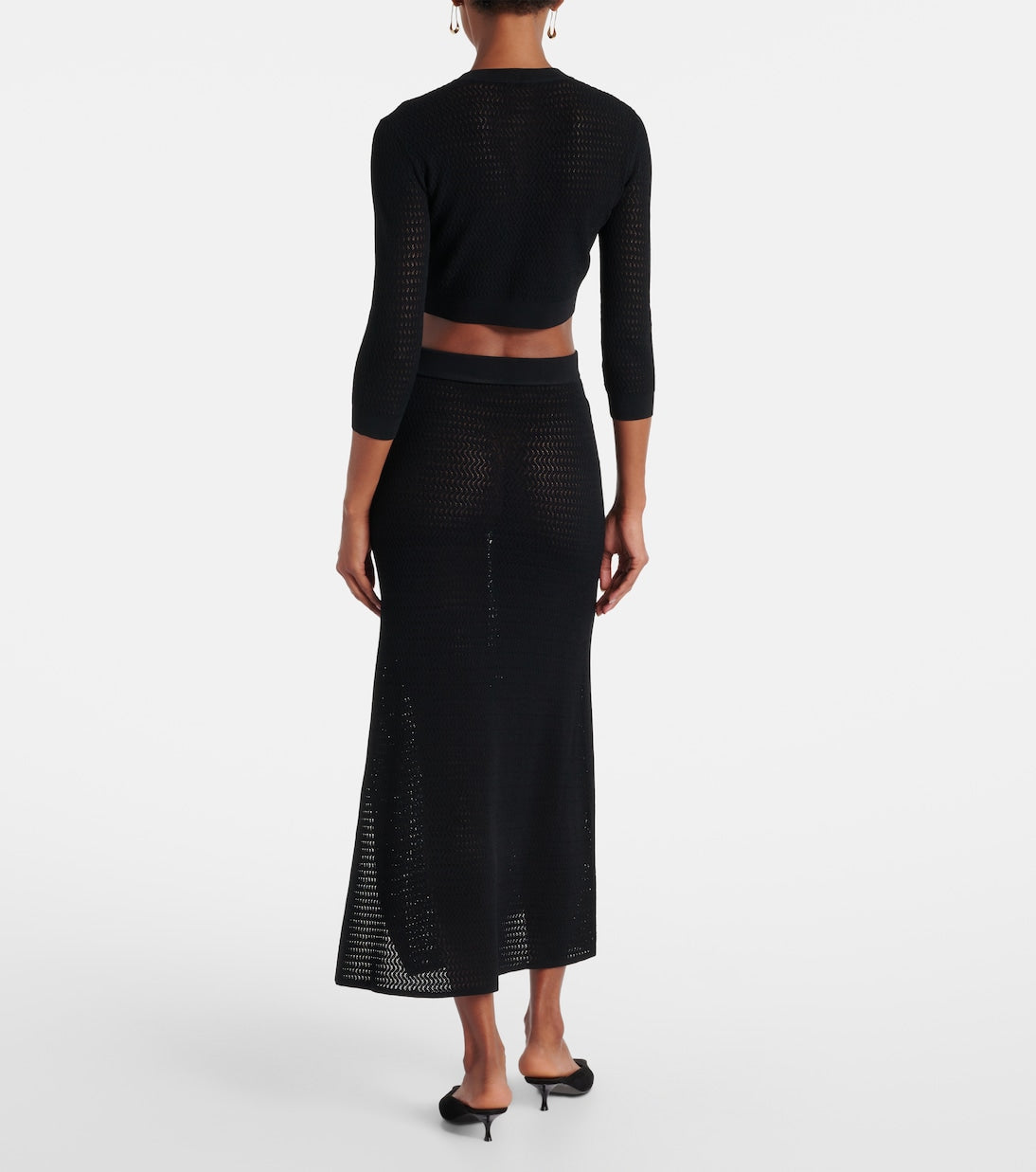 Victoria Beckham - Pointelle cropped cardigan
