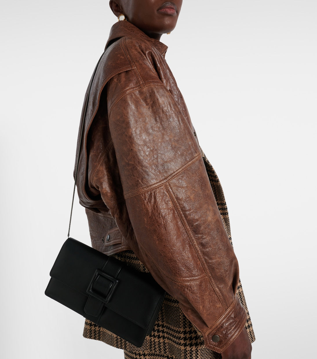 Manolo Blahnik - Maygot leather clutch
