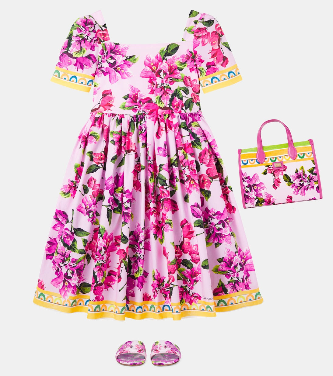 Dolce&Gabbana Kids - Taormina floral cotton dress