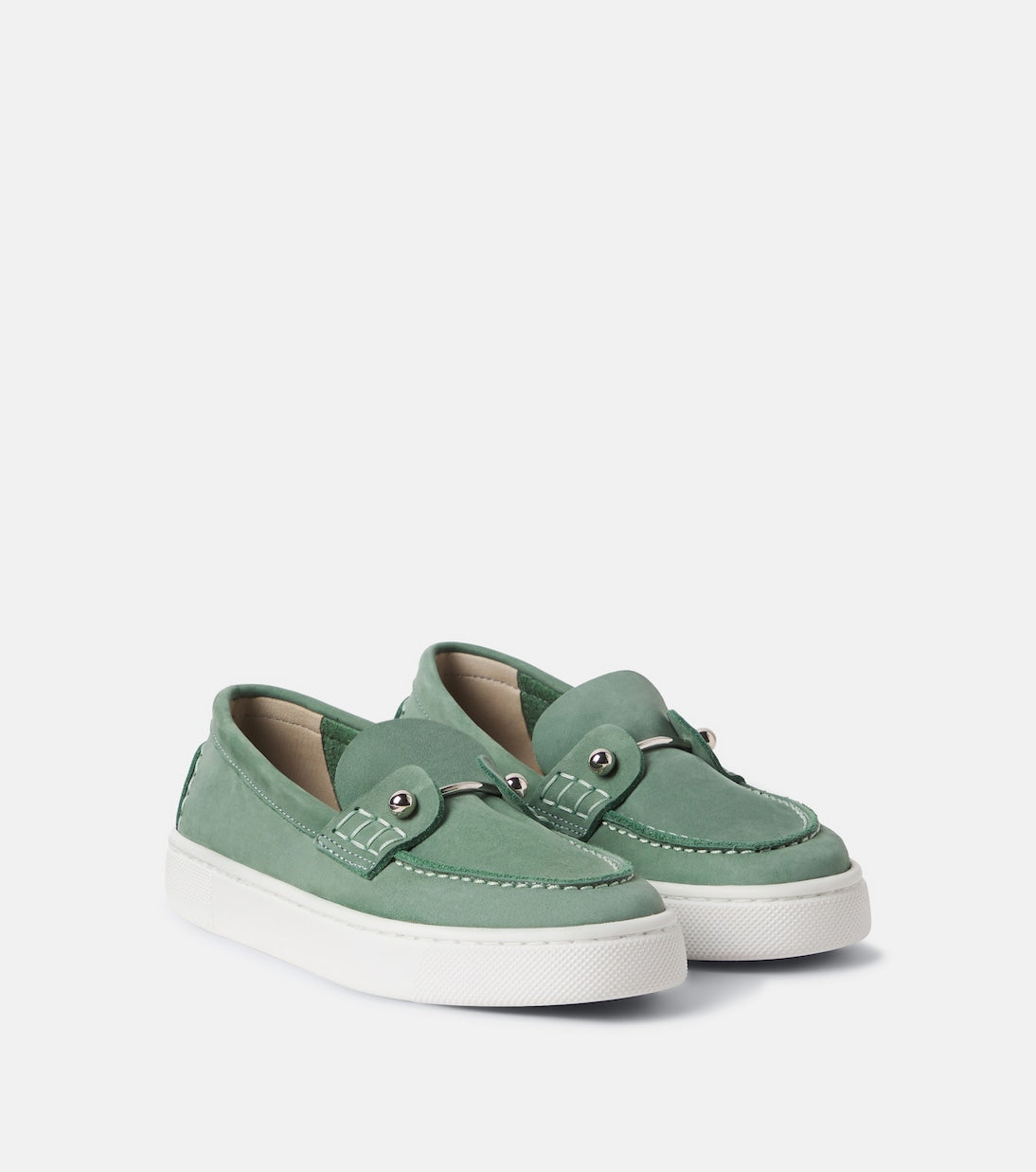 Christian Louboutin Kids - Chambelikid leather boat shoes