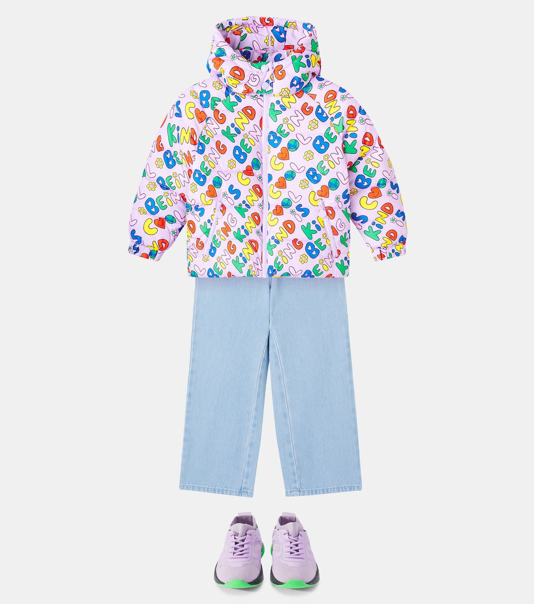 Stella McCartney Kids - Printed puffer jacket