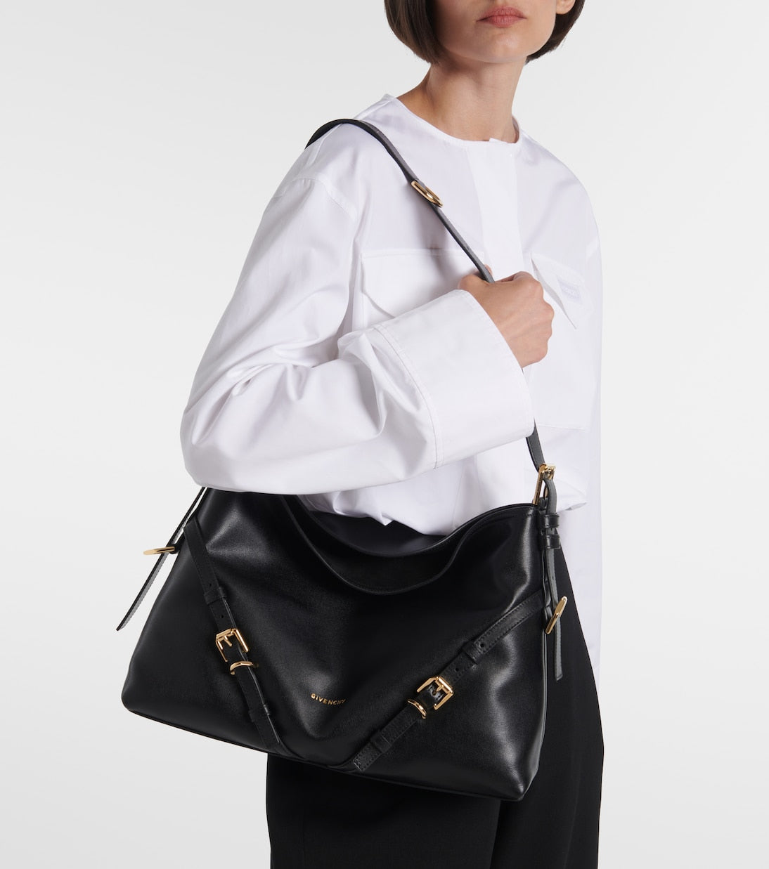 Givenchy - Voyou Medium leather shoulder bag