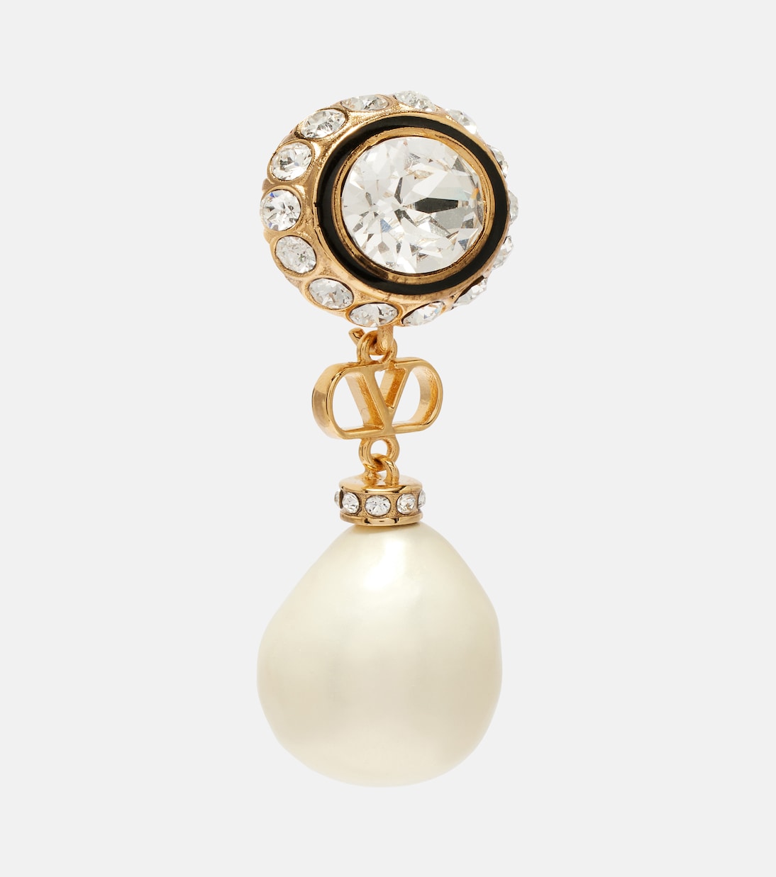 Valentino Garavani - VLogo embellished drop earrings