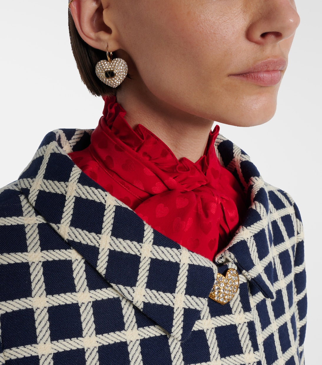 Valentino Garavani - Cœur Royale crystal-embellished earrings